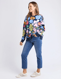 ELM_FLOWER MEDLEY CREW _ FLOWER MEDLEY CREW _ Ebony Boutique NZ
