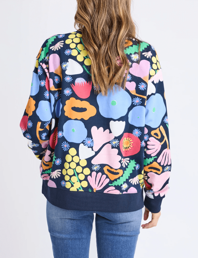 ELM_FLOWER MEDLEY CREW _ FLOWER MEDLEY CREW _ Ebony Boutique NZ