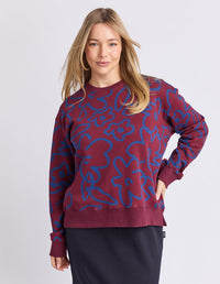 FREEDOM FLORAL CREW_by_ELM_women's_in_New Zealand_ FREEDOM FLORAL CREW _