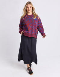 FREEDOM FLORAL CREW_by_ELM_women's_in_New Zealand_ FREEDOM FLORAL CREW _