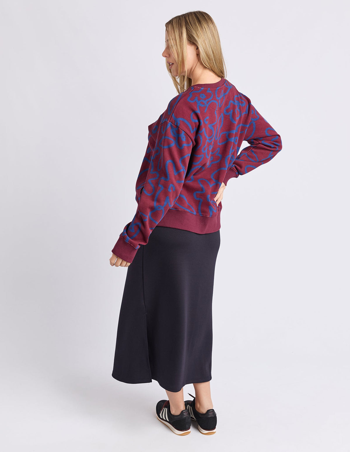 FREEDOM FLORAL CREW_by_ELM_women's_in_New Zealand_ FREEDOM FLORAL CREW _