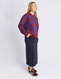 FREEDOM FLORAL CREW_by_ELM_women's_in_New Zealand_ FREEDOM FLORAL CREW _