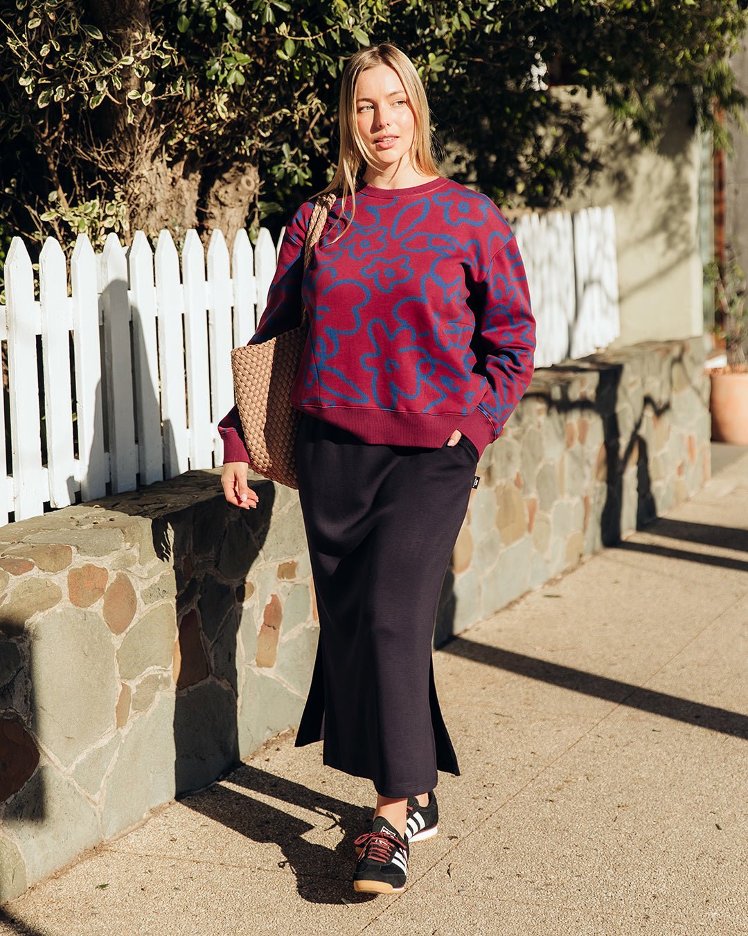 FREEDOM FLORAL CREW_by_ELM_women's_in_New Zealand_ FREEDOM FLORAL CREW _