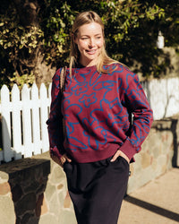 FREEDOM FLORAL CREW_by_ELM_women's_in_New Zealand_ FREEDOM FLORAL CREW _