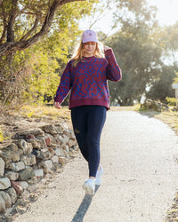 FREEDOM FLORAL CREW_by_ELM_women's_in_New Zealand_ FREEDOM FLORAL CREW _
