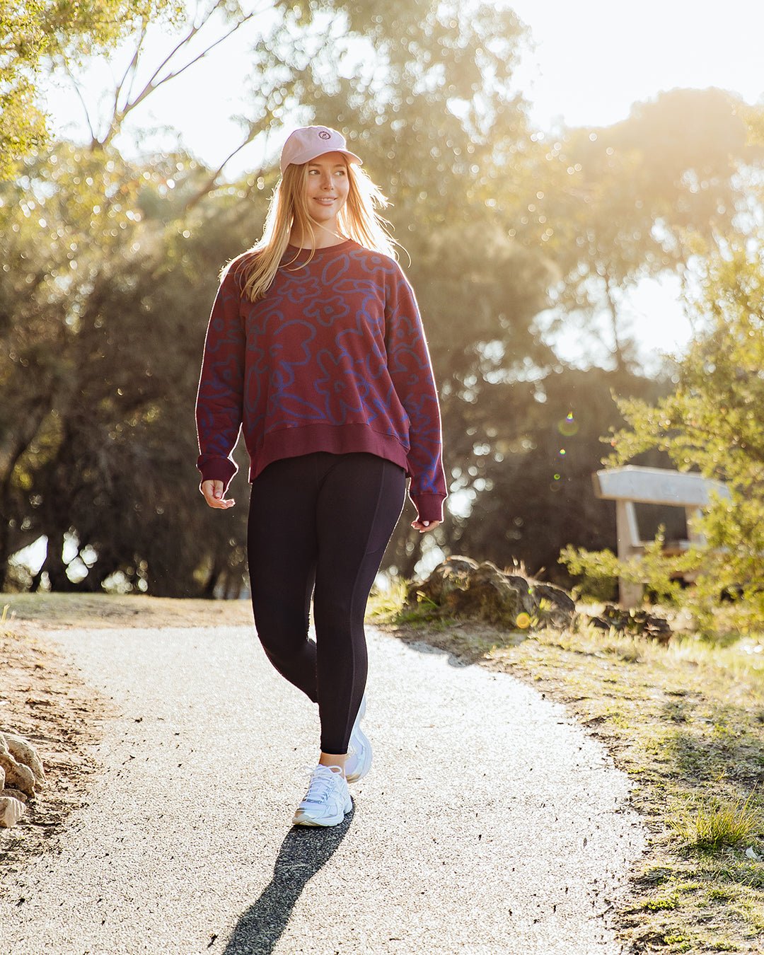 FREEDOM FLORAL CREW_by_ELM_women's_in_New Zealand_ FREEDOM FLORAL CREW _