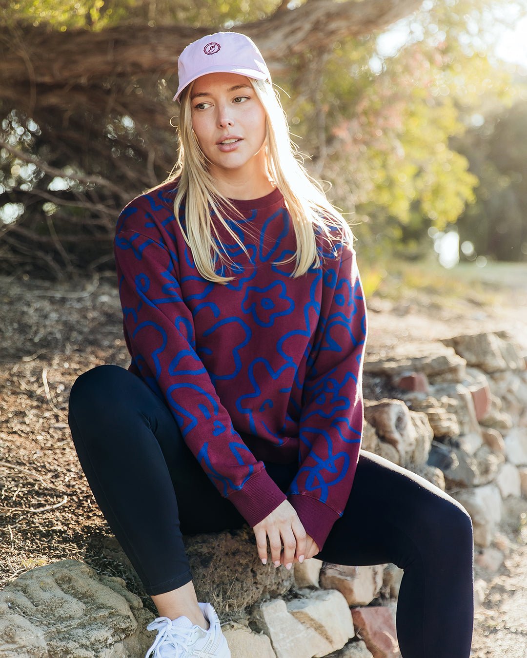 FREEDOM FLORAL CREW_by_ELM_women's_in_New Zealand_ FREEDOM FLORAL CREW _