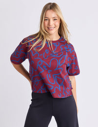 FREEDOM FLORAL TEE_by_ELM_women's_in_New Zealand_ FREEDOM FLORAL TEE _