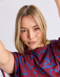 FREEDOM FLORAL TEE_by_ELM_women's_in_New Zealand_ FREEDOM FLORAL TEE _