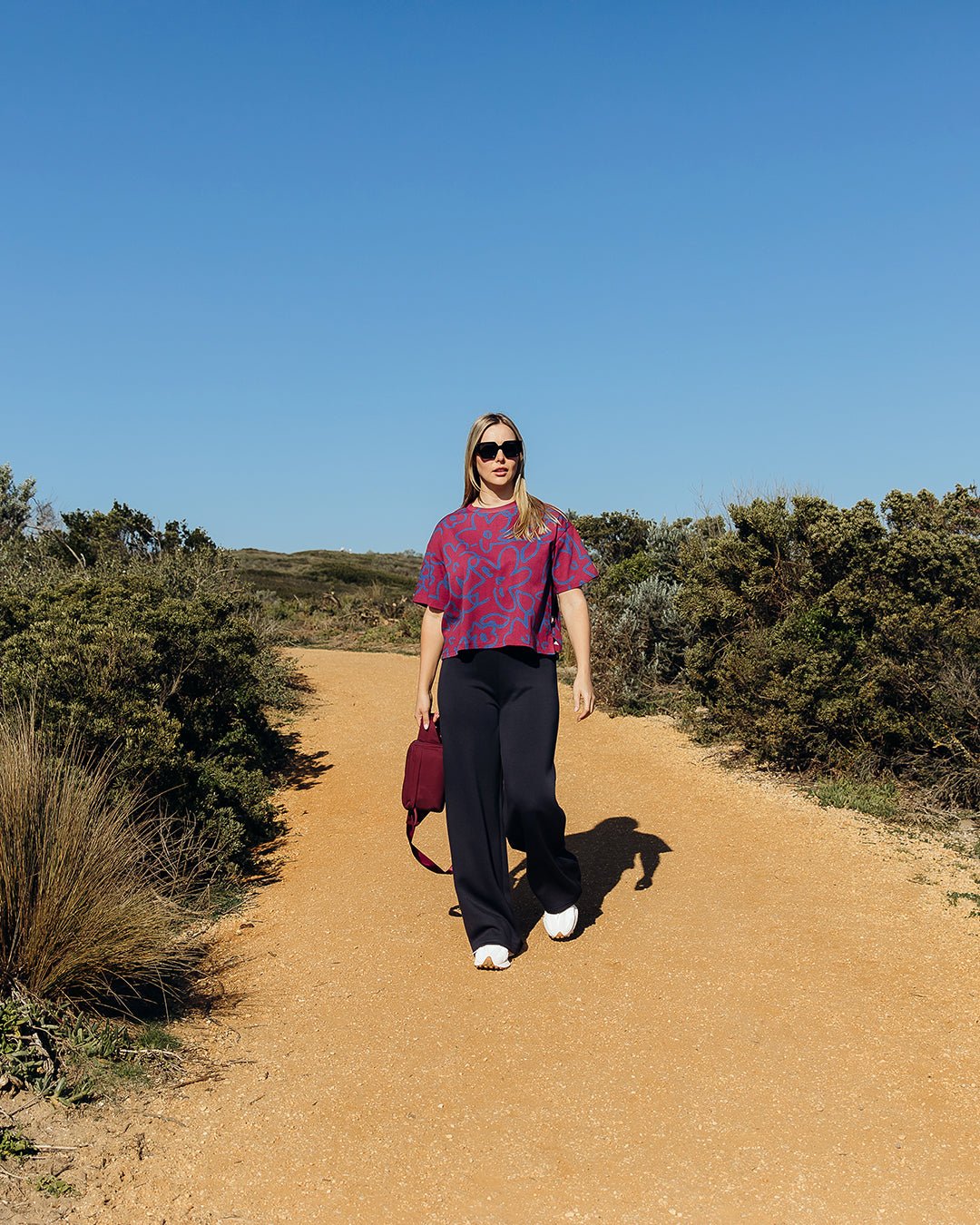 FREEDOM FLORAL TEE_by_ELM_women's_in_New Zealand_ FREEDOM FLORAL TEE _