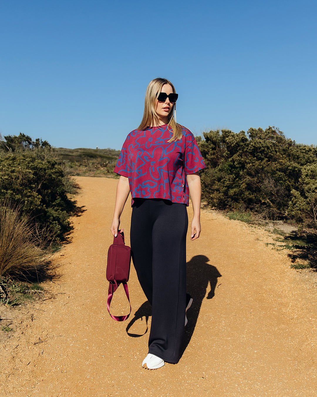 FREEDOM FLORAL TEE_by_ELM_women's_in_New Zealand_ FREEDOM FLORAL TEE _
