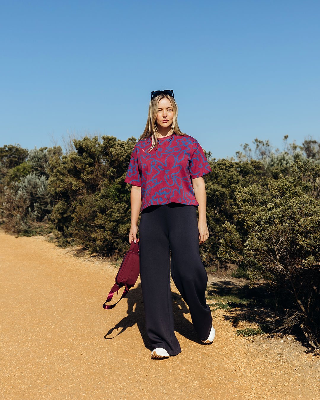 FREEDOM FLORAL TEE_by_ELM_women's_in_New Zealand_ FREEDOM FLORAL TEE _