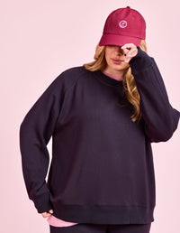 FREEDOM PANEL CREW MIDNIGHT_by_ELM_women's_in_New Zealand_ FREEDOM PANEL CREW MIDNIGHT _