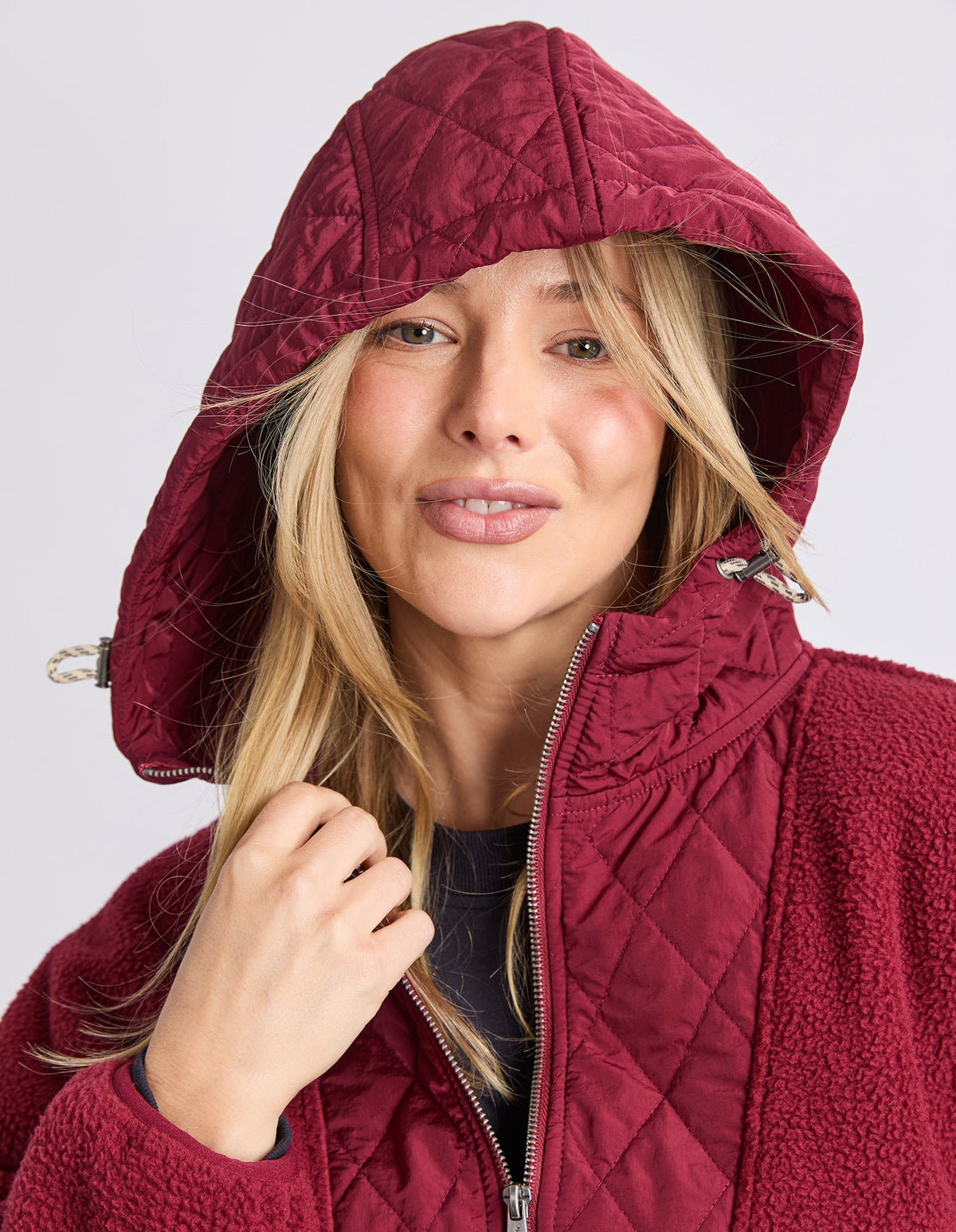 FREEDOM QUILTED FLEECE JACKET PLUM_by_ELM_women's_in_New Zealand_ FREEDOM QUILTED FLEECE JACKET PLUM _