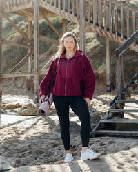 FREEDOM QUILTED FLEECE JACKET PLUM_by_ELM_women's_in_New Zealand_ FREEDOM QUILTED FLEECE JACKET PLUM _