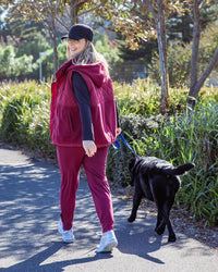 FREEDOM QUILTED FLEECE VEST PLUM_by_ELM_women's_in_New Zealand_ FREEDOM QUILTED FLEECE VEST PLUM _
