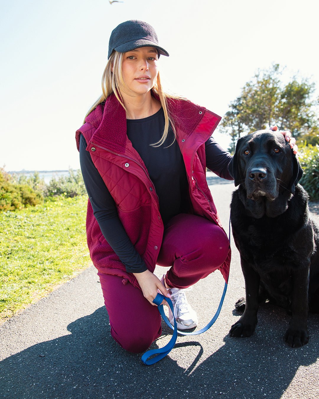 FREEDOM QUILTED FLEECE VEST PLUM_by_ELM_women's_in_New Zealand_ FREEDOM QUILTED FLEECE VEST PLUM _