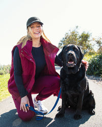 FREEDOM QUILTED FLEECE VEST PLUM_by_ELM_women's_in_New Zealand_ FREEDOM QUILTED FLEECE VEST PLUM _
