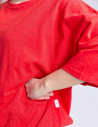 ELM_FUNDAMENTAL MAZIE SWEAT POPPY _ FUNDAMENTAL MAZIE SWEAT POPPY _ Ebony Boutique NZ