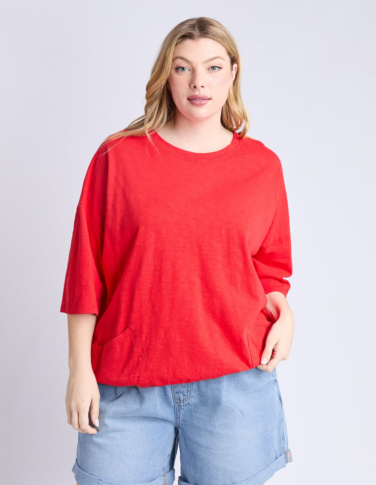 ELM_FUNDAMENTAL MAZIE SWEAT POPPY _ FUNDAMENTAL MAZIE SWEAT POPPY _ Ebony Boutique NZ