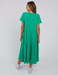 ELM_GIGI TIERED MIDI DRESS SPRING GREEN _ GIGI TIERED MIDI DRESS SPRING GREEN _ Ebony Boutique NZ