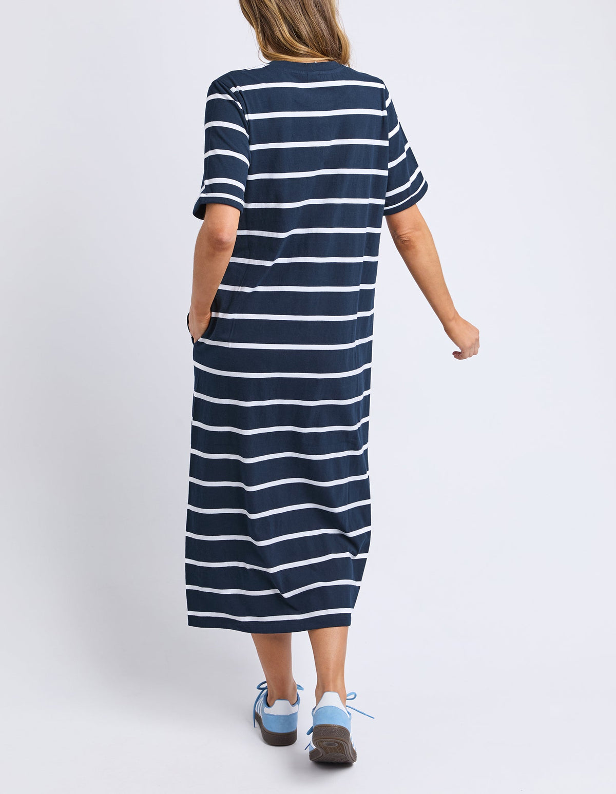 ELM_HALLI DRESS STRIPE _ HALLI DRESS STRIPE _ Ebony Boutique NZ