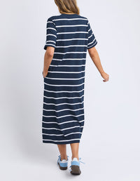 ELM_HALLI DRESS STRIPE _ HALLI DRESS STRIPE _ Ebony Boutique NZ