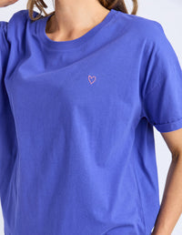 ELM_HALLI SHORT SLEEVE TEE OCEAN BLUE _ HALLI SHORT SLEEVE TEE OCEAN BLUE _ Ebony Boutique NZ