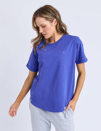ELM_HALLI SHORT SLEEVE TEE OCEAN BLUE _ HALLI SHORT SLEEVE TEE OCEAN BLUE _ Ebony Boutique NZ