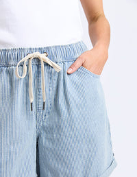 ELM_HOLLY STRIPE SHORT BLUE / WHITE STRIPE _ HOLLY STRIPE SHORT BLUE / WHITE STRIPE _ Ebony Boutique NZ