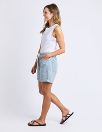 ELM_HOLLY STRIPE SHORT BLUE / WHITE STRIPE _ HOLLY STRIPE SHORT BLUE / WHITE STRIPE _ Ebony Boutique NZ