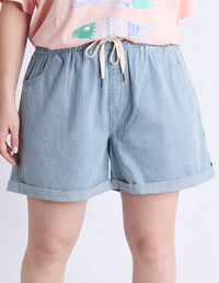 ELM_HOLLY STRIPE SHORT BLUE / WHITE STRIPE _ HOLLY STRIPE SHORT BLUE / WHITE STRIPE _ Ebony Boutique NZ