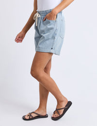 ELM_HOLLY STRIPE SHORT BLUE / WHITE STRIPE _ HOLLY STRIPE SHORT BLUE / WHITE STRIPE _ Ebony Boutique NZ