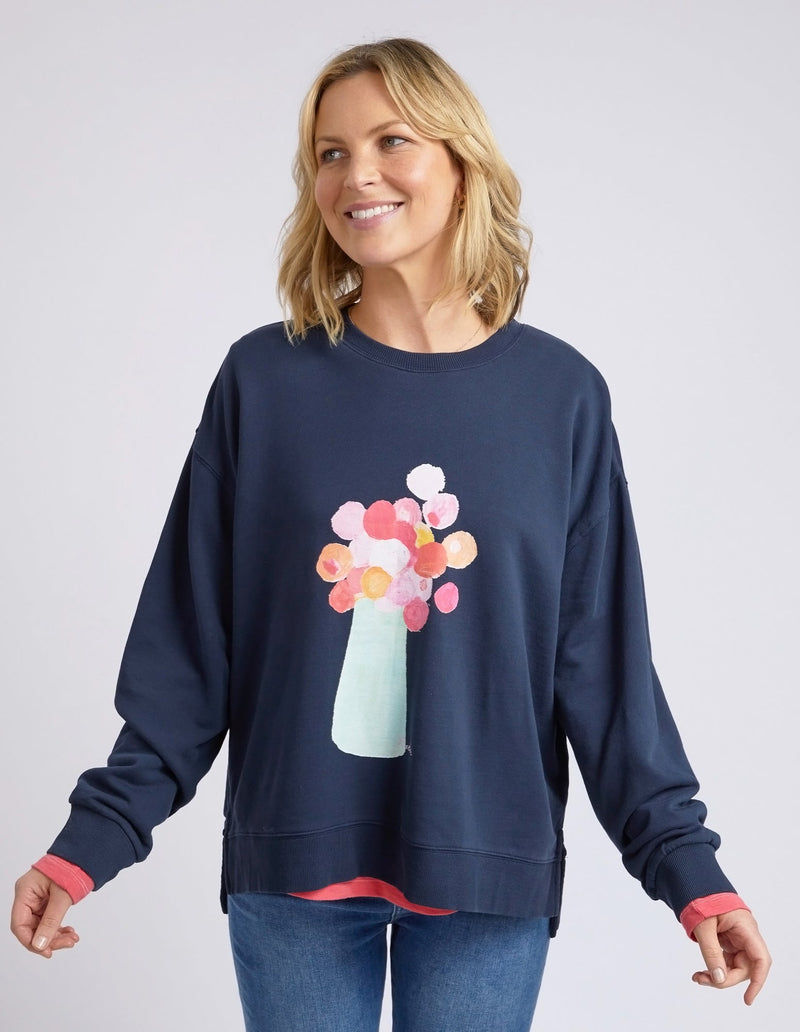 ELM_JANEY FLORAL CREW _ JANEY FLORAL CREW _ Ebony Boutique NZ