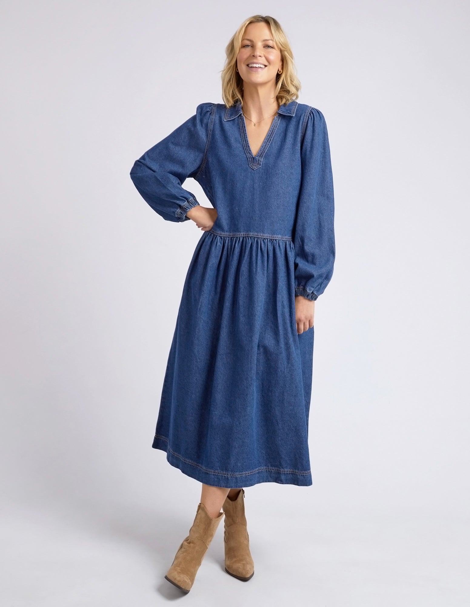 Denim dress nz best sale