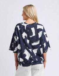 KLEE SWEAT ALL OVER PRINT MULTI_by_ELM_women's_in_New Zealand_ BACK _