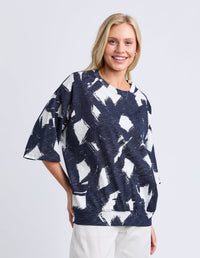 KLEE SWEAT ALL OVER PRINT MULTI_by_ELM_women's_in_New Zealand_ ANGLE _