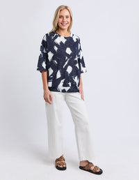 KLEE SWEAT ALL OVER PRINT MULTI_by_ELM_women's_in_New Zealand_ MODEL _