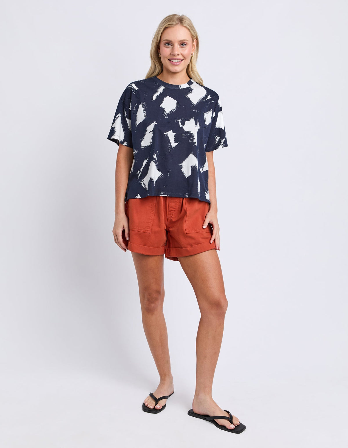 KLEE TEE ALL OVER PRINT MULTI_by_ELM_women's_in_New Zealand_ MODEL _