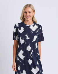 KLEE TEE DRESS ALL OVER PRINT MULTI_by_ELM_women's_in_New Zealand_ ANGLE _