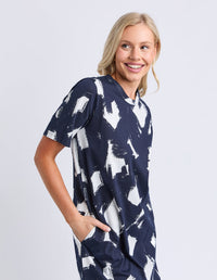 KLEE TEE DRESS ALL OVER PRINT MULTI_by_ELM_women's_in_New Zealand_ SIDE _