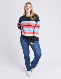ELM_LACEY STRIPE KNIT _ LACEY STRIPE KNIT _ Ebony Boutique NZ