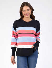 ELM_LACEY STRIPE KNIT _ LACEY STRIPE KNIT _ Ebony Boutique NZ