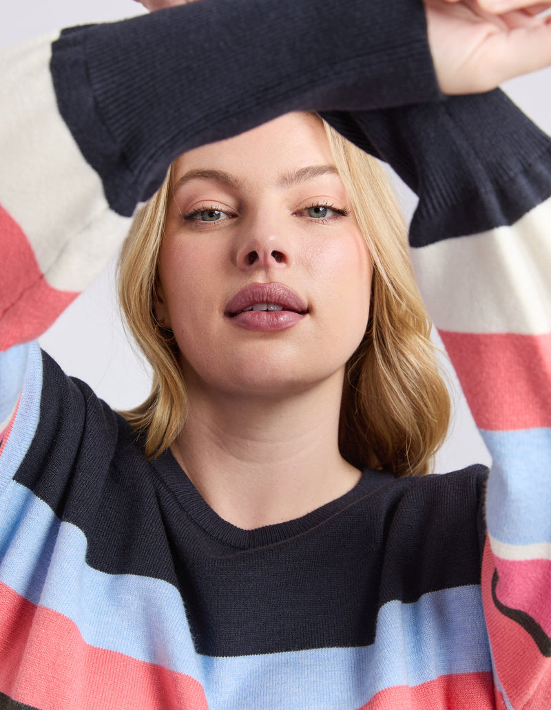 ELM_LACEY STRIPE KNIT _ LACEY STRIPE KNIT _ Ebony Boutique NZ