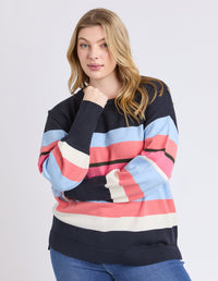 ELM_LACEY STRIPE KNIT _ LACEY STRIPE KNIT _ Ebony Boutique NZ