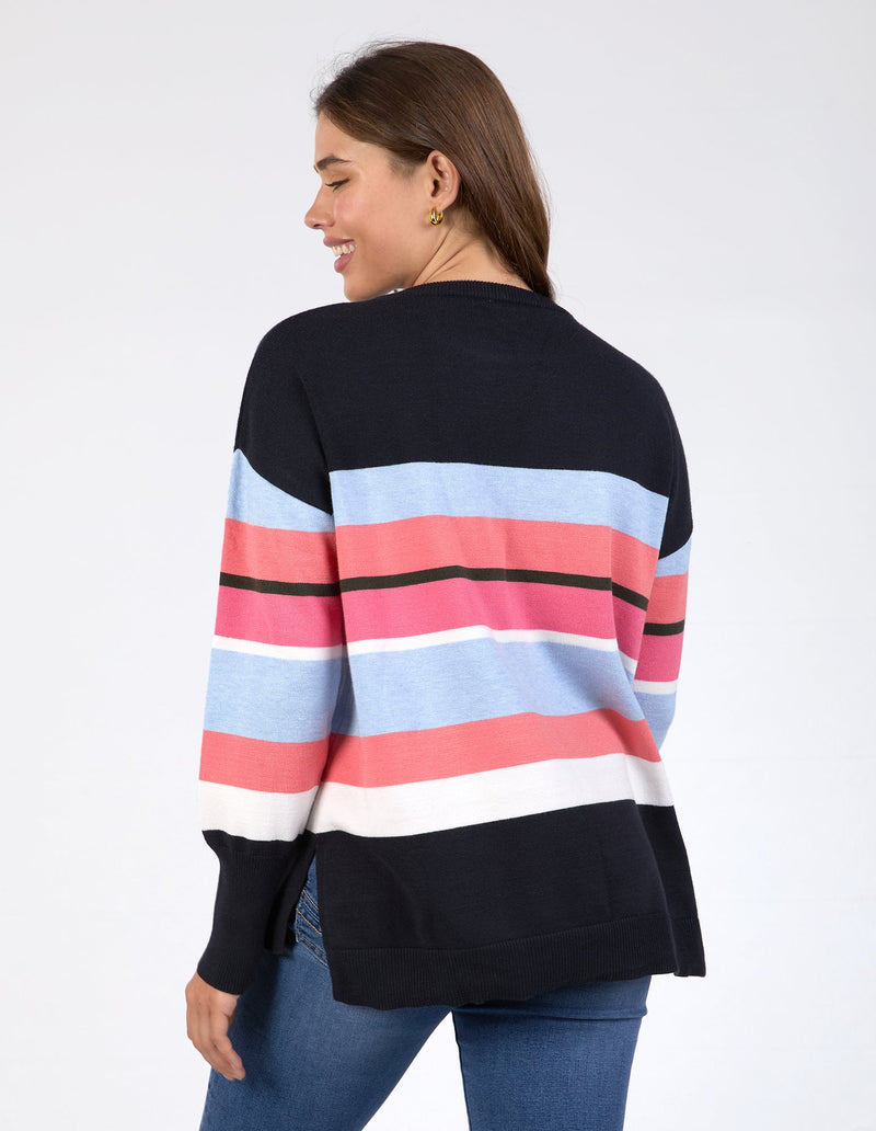 ELM_LACEY STRIPE KNIT _ LACEY STRIPE KNIT _ Ebony Boutique NZ