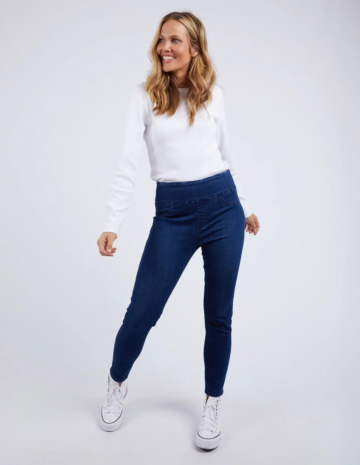 ELM_LENNY STRETCH JEAN DENIM _ LENNY STRETCH JEAN DENIM _ Ebony Boutique NZ