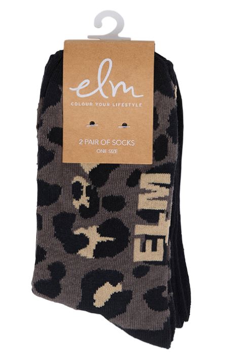 LEO ANKLE SOCK 2PK_by_ELM_women's_in_New Zealand_ LEO ANKLE SOCK 2PK _