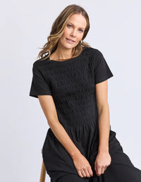 ELM_LOLA SHIRRED BUST DRESS _ LOLA SHIRRED BUST DRESS _ Ebony Boutique NZ