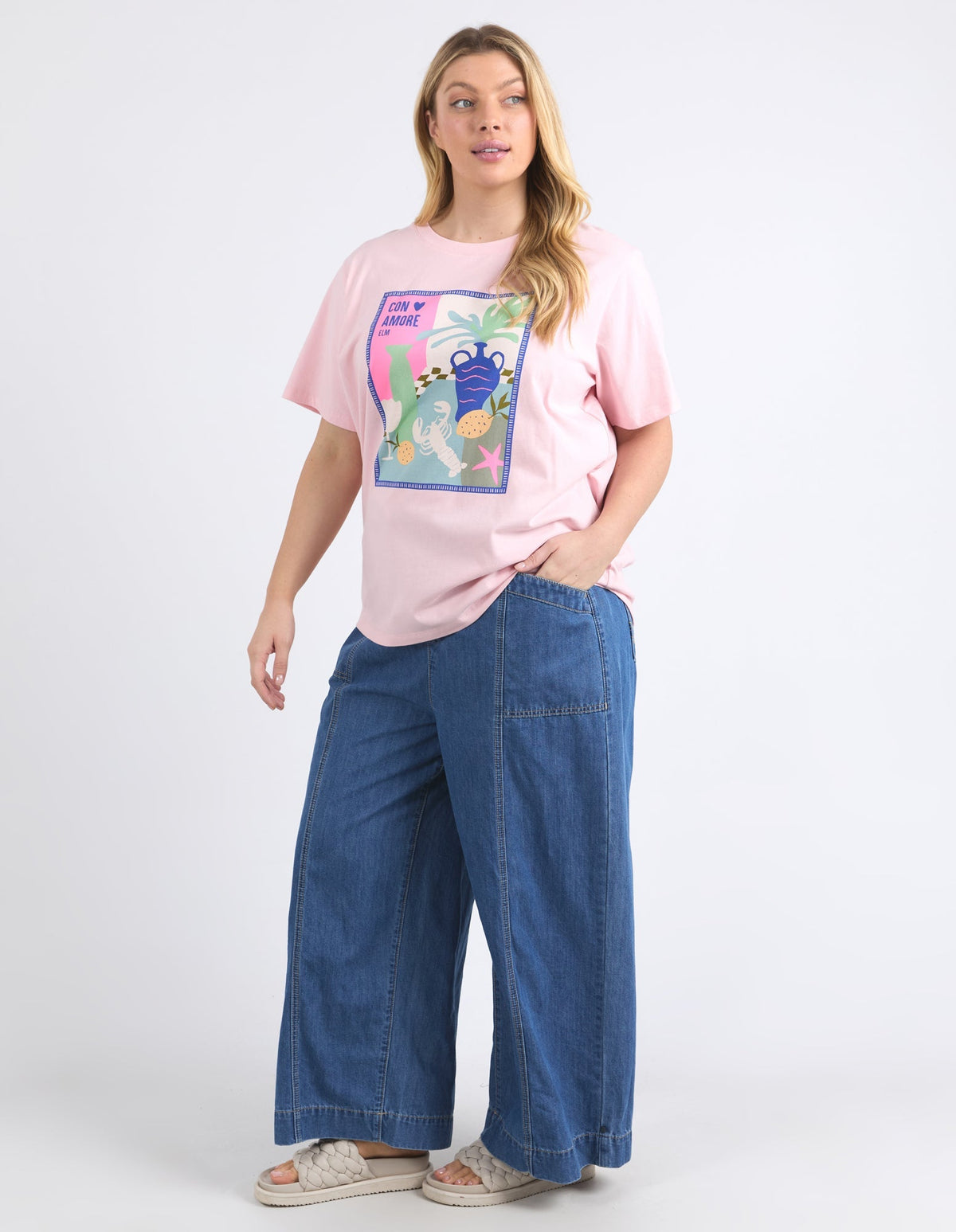 LONG LUNCH TEE_by_ELM_women's_in_New Zealand_ ELM_LONG LUNCH TEE _ LONG LUNCH TEE _ Ebony Boutique NZ _
